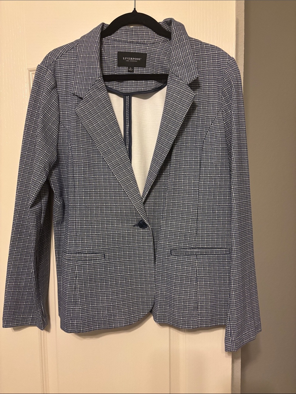 Liverpool Blue Gingham Blazer